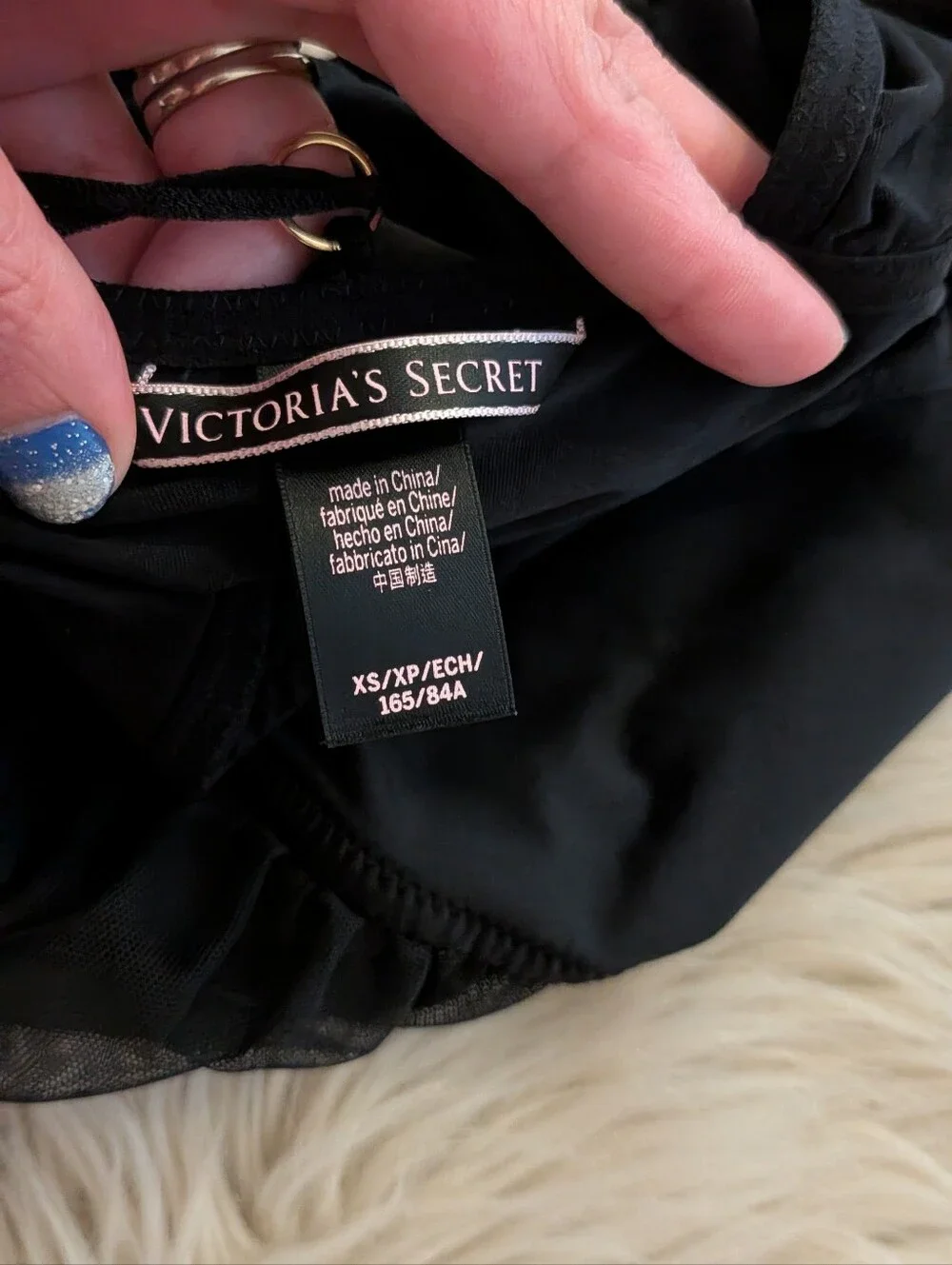Victoria Secret back with sheer panel thing bodysuit lingerie size XS